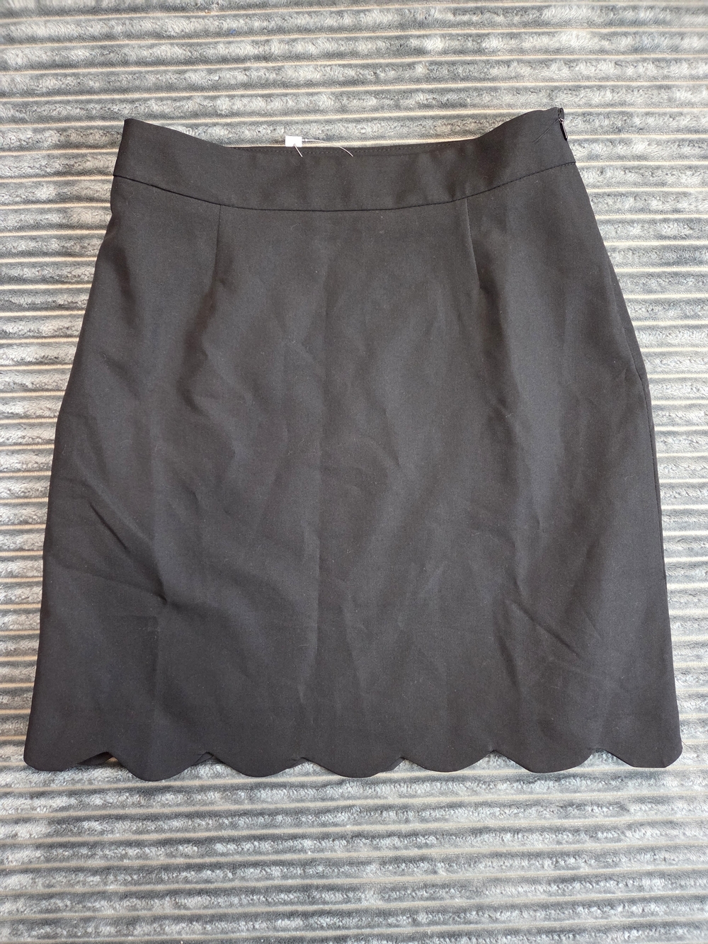 ASOS Black Scalloped Hem Mini Skirt